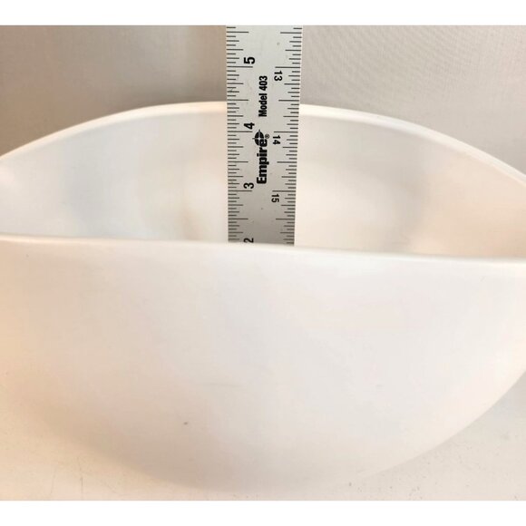 Ceramic White Oval Bowl By Kents Bromeliad Nursery 6"x8"x4" Decorative Vase - Picture 7 of 11